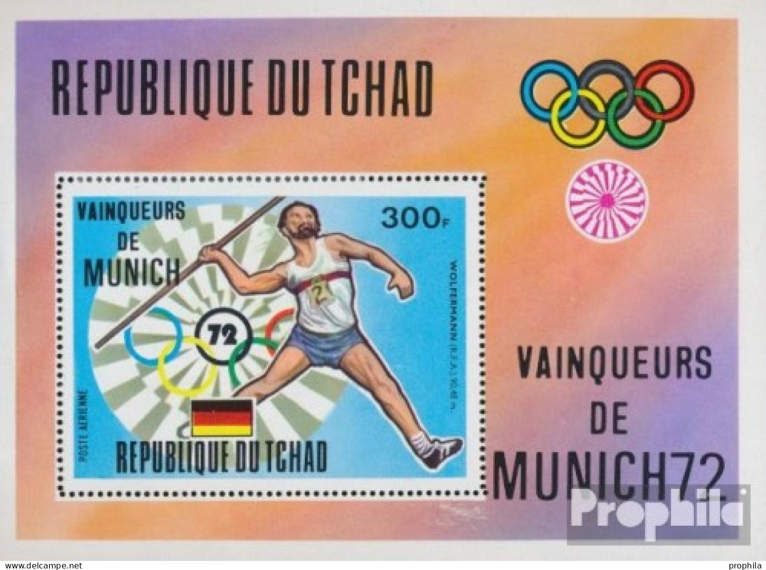 Tschad Block54A (kompl.Ausg.) Postfrisch 1972 Olympia - Tsjaad (1960-...)