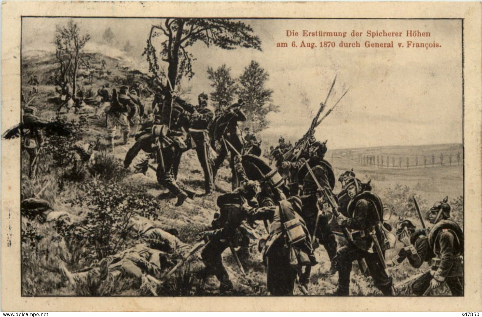 Die Erstürmung Der Spicherer Höhen August 1870 - Feldpost Regiment Saarbrücken - Dinamarca