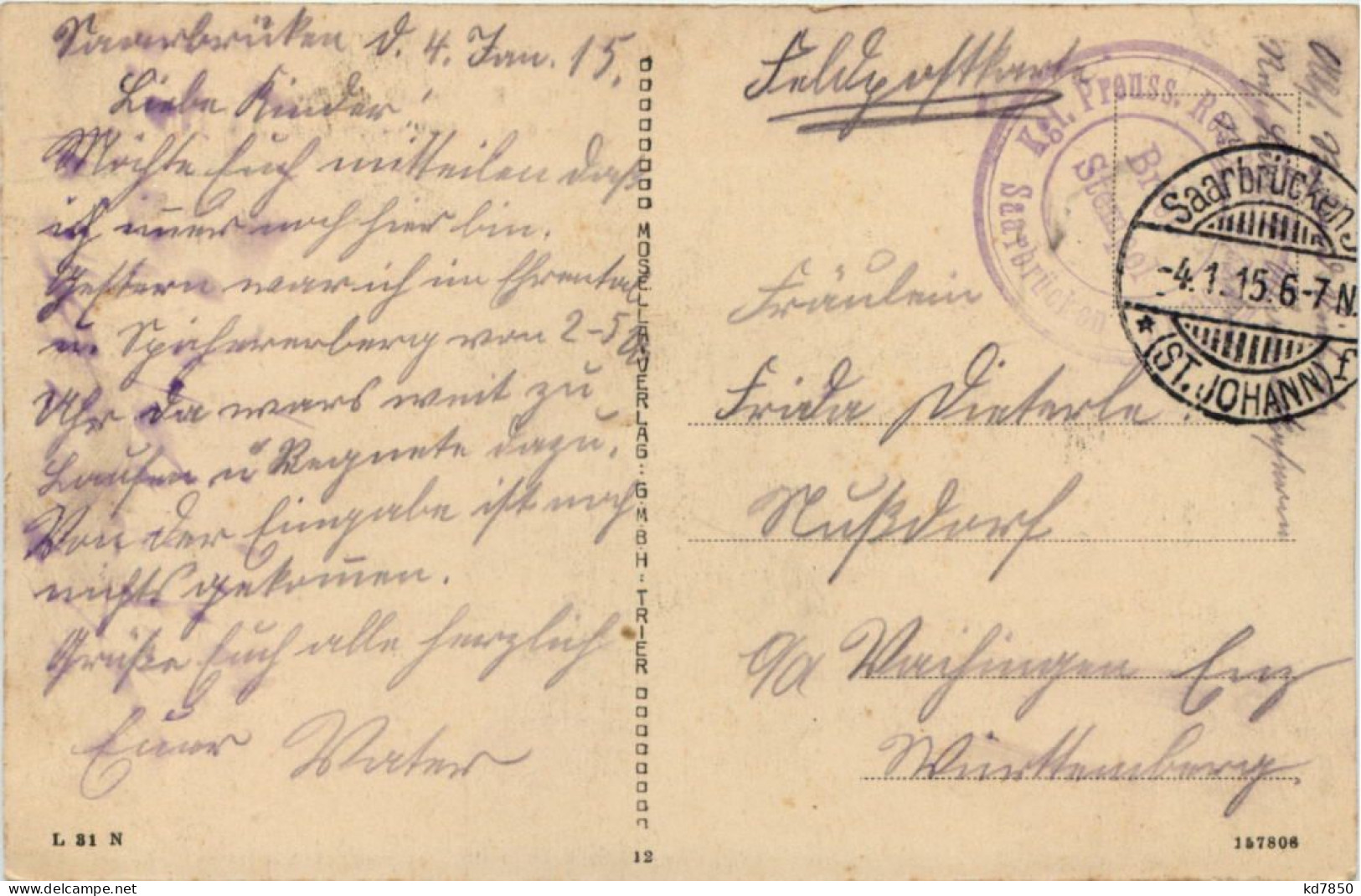 Die Erstürmung Der Spicherer Höhen August 1870 - Feldpost Regiment Saarbrücken - Dänemark