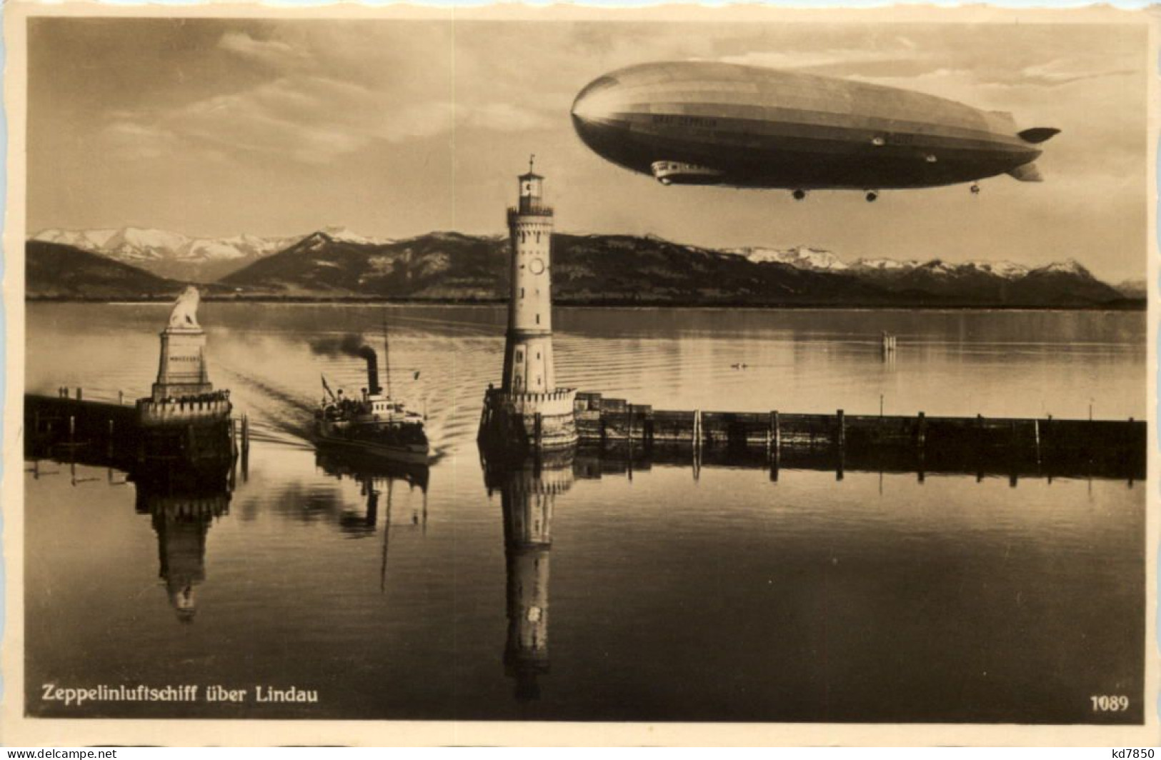 Zeppelin über Lindau - Lindau A. Bodensee