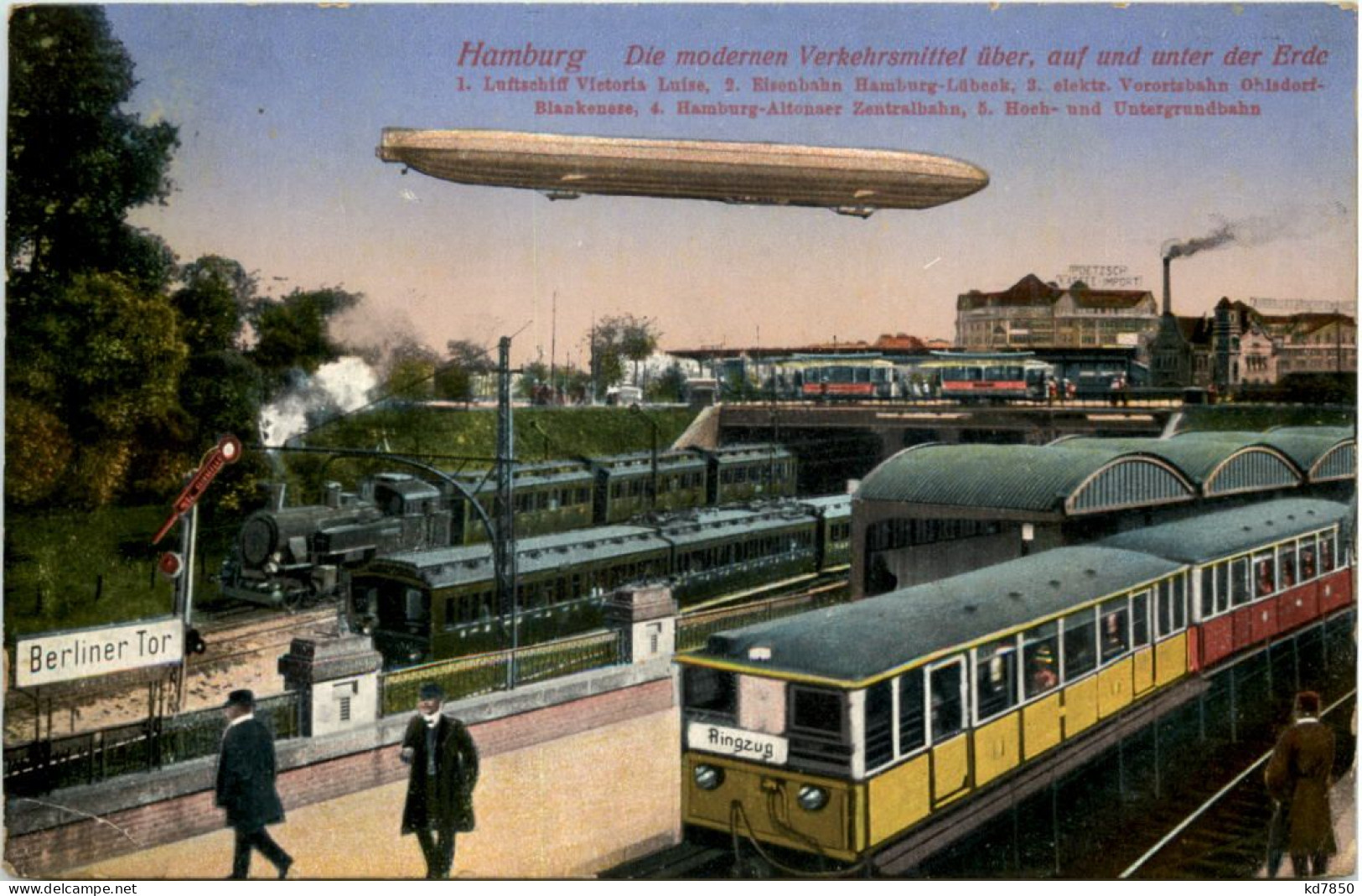 Hamburg - Die Modernen Verkehrsmittel - Zeppelin - Other & Unclassified