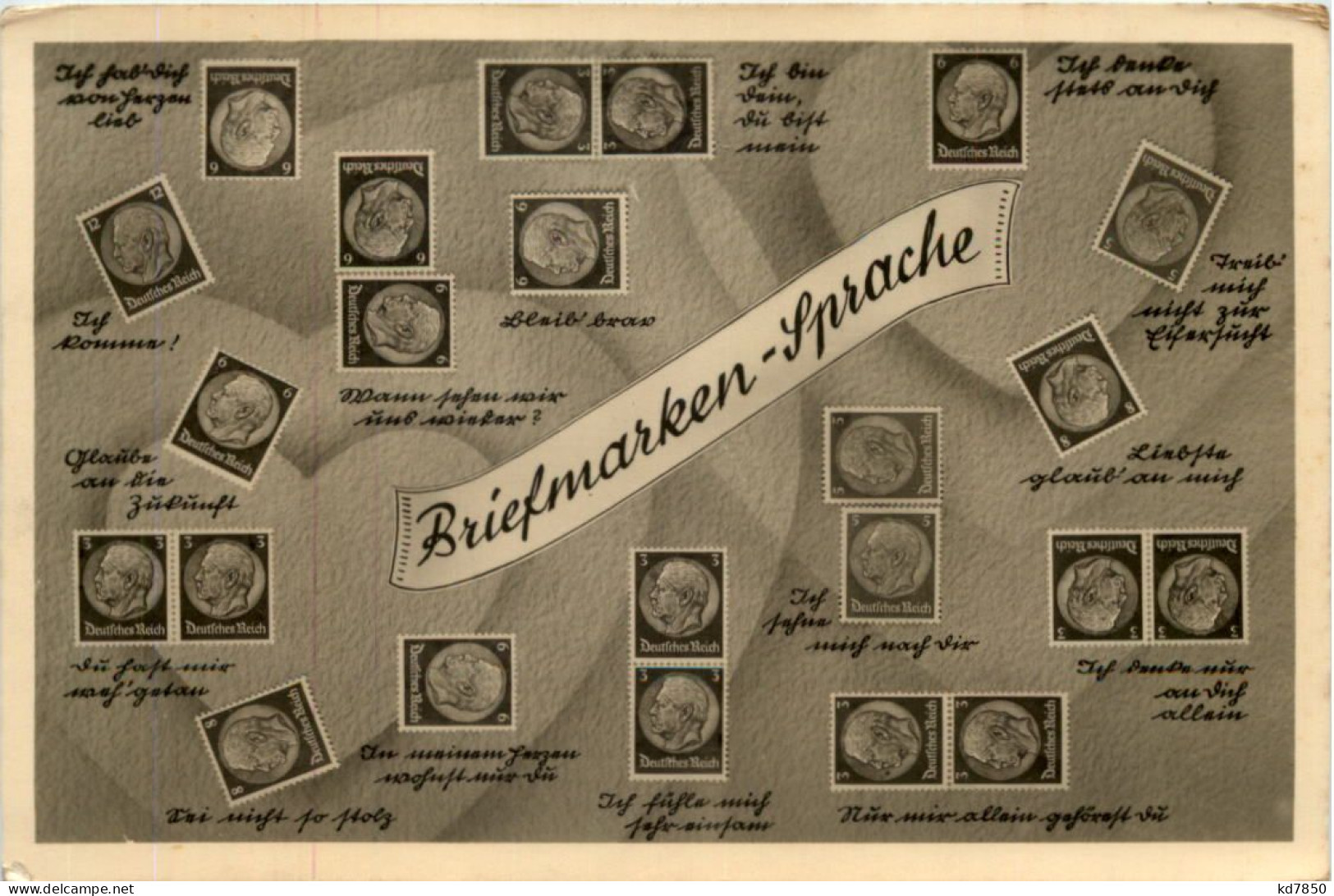 Briefmarken Sprache - Briefmarken (Abbildungen)