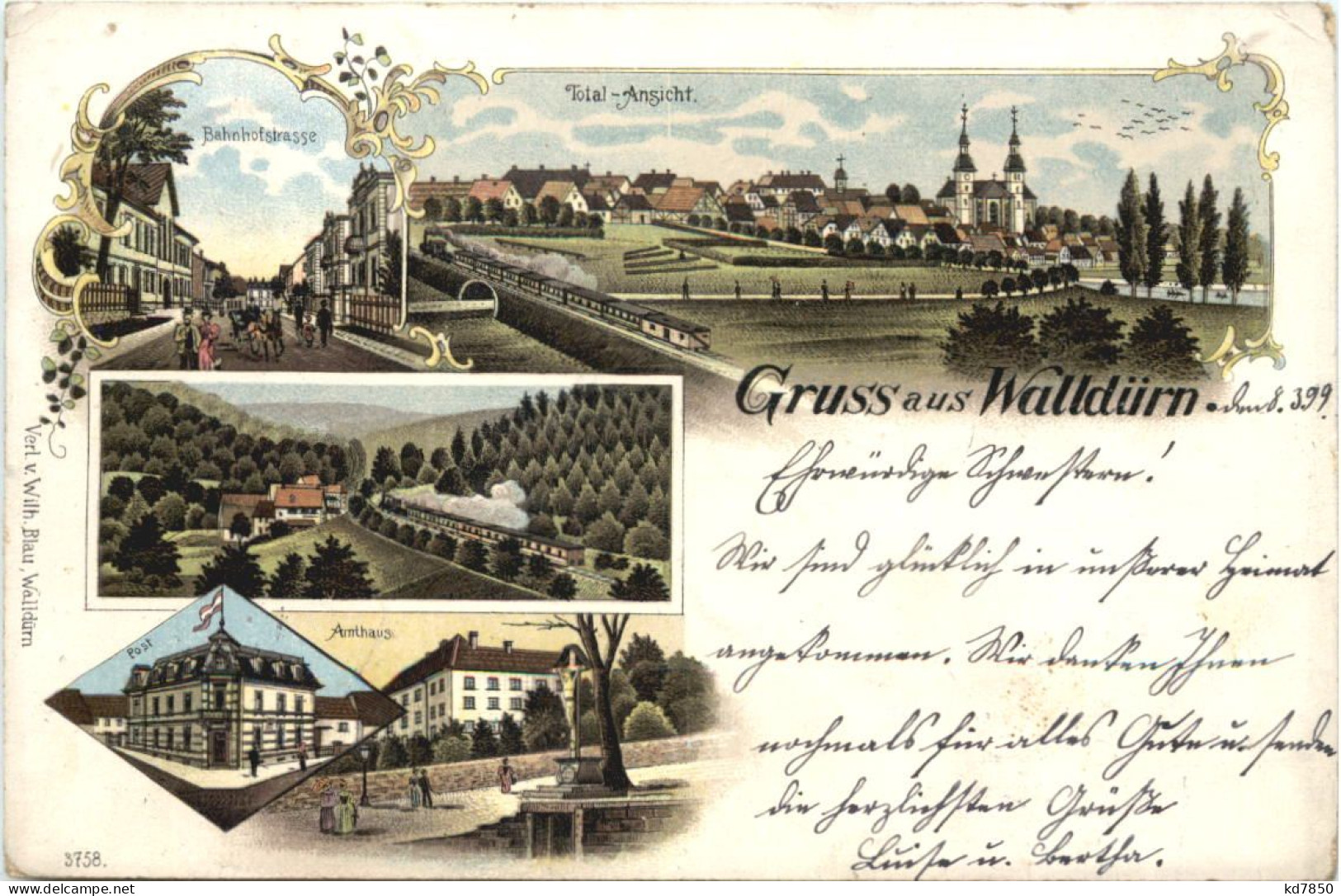 Gruss Aus Walldürn - Litho - Mosbach