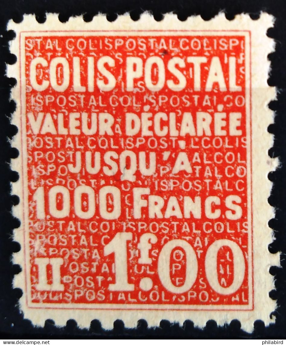 FRANCE                          COLIS POSTAUX   N° 168                        NEUF* - Mint/Hinged