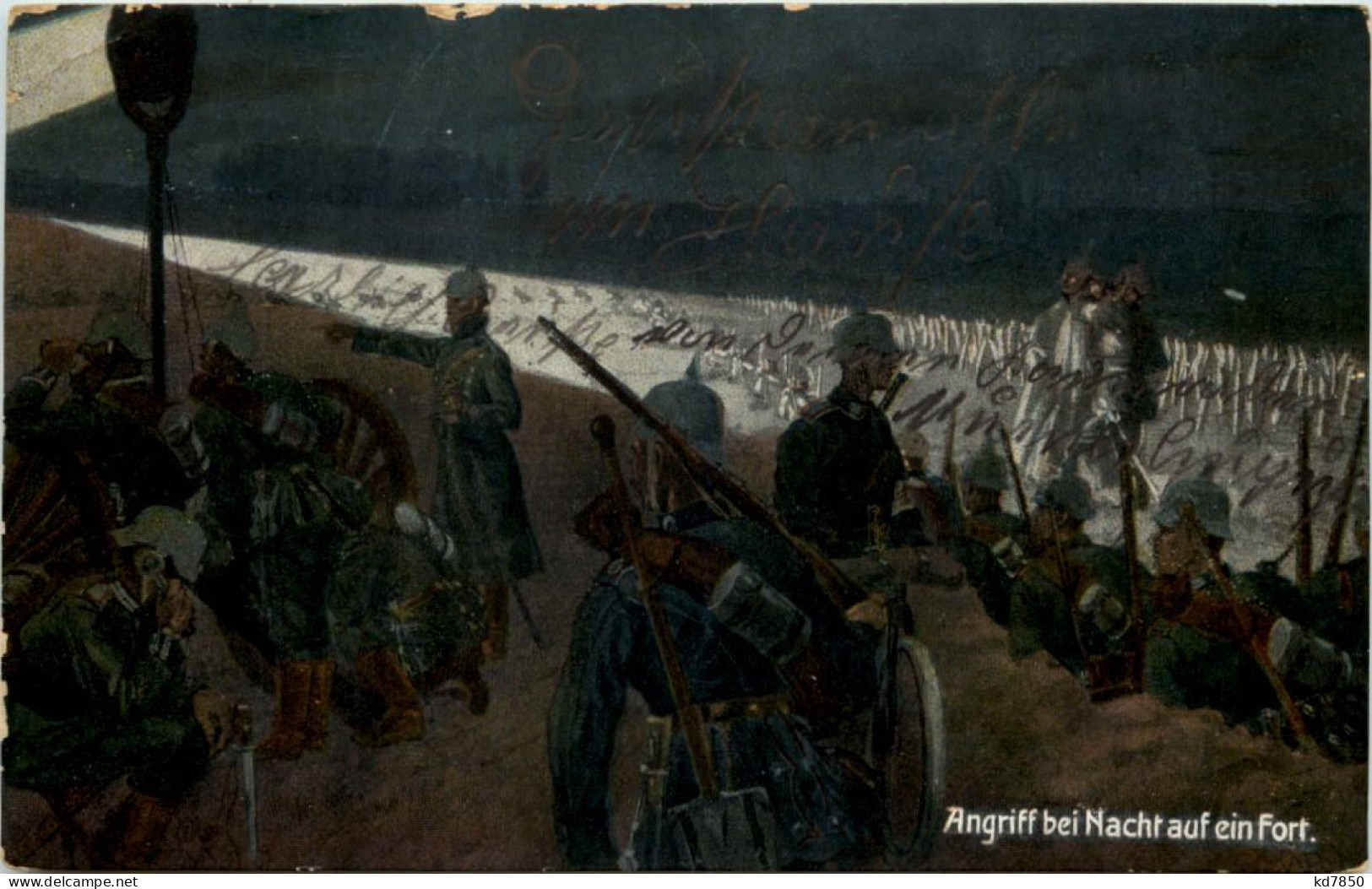 1. WK Angriffe Bei Nacht Auf Ein Fort - Feldpost Bayr. Reserve Division 39 - Guerre 1914-18