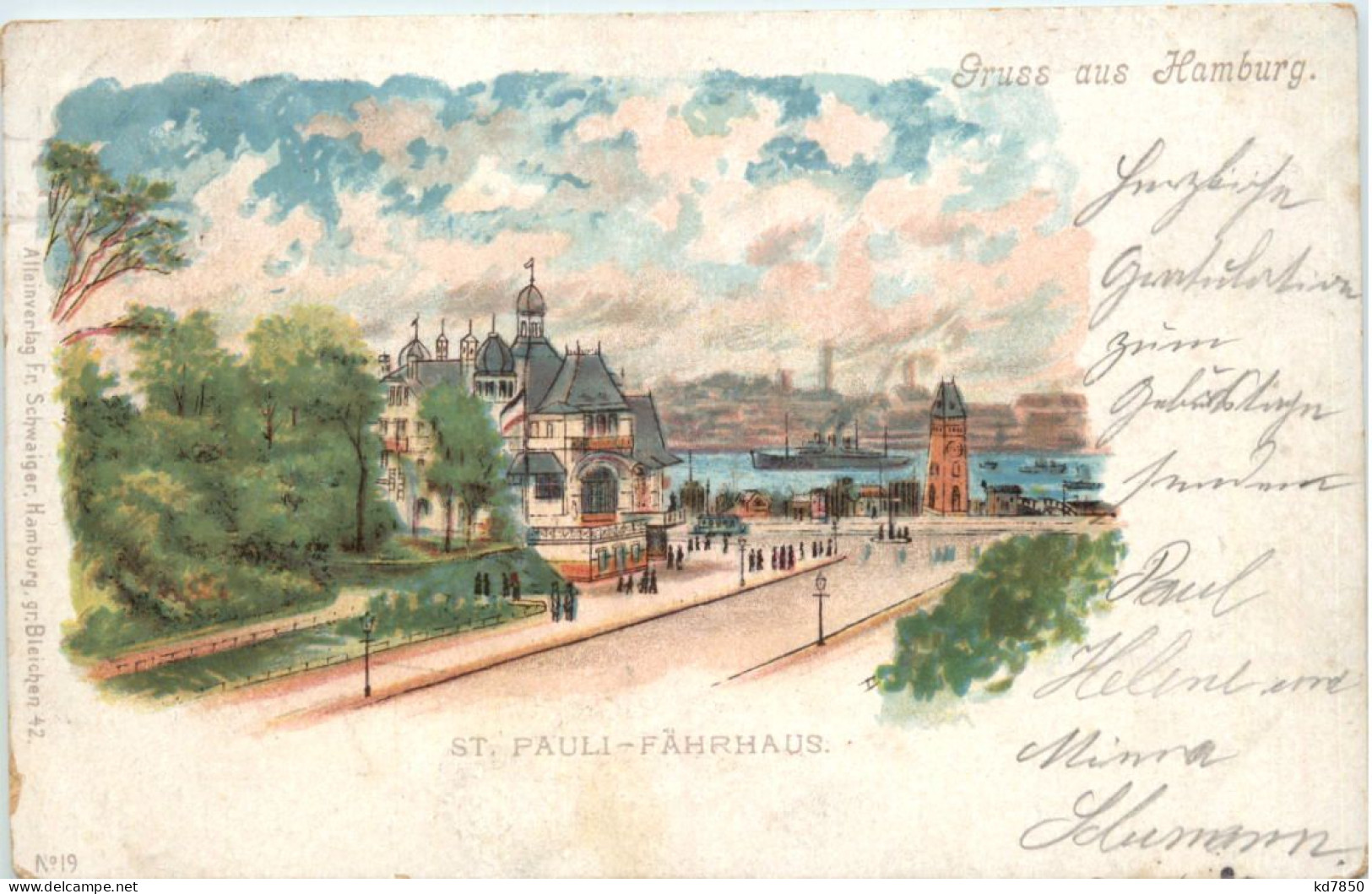 Hamburg - Fährhaus St. Pauli - Litho - Other & Unclassified