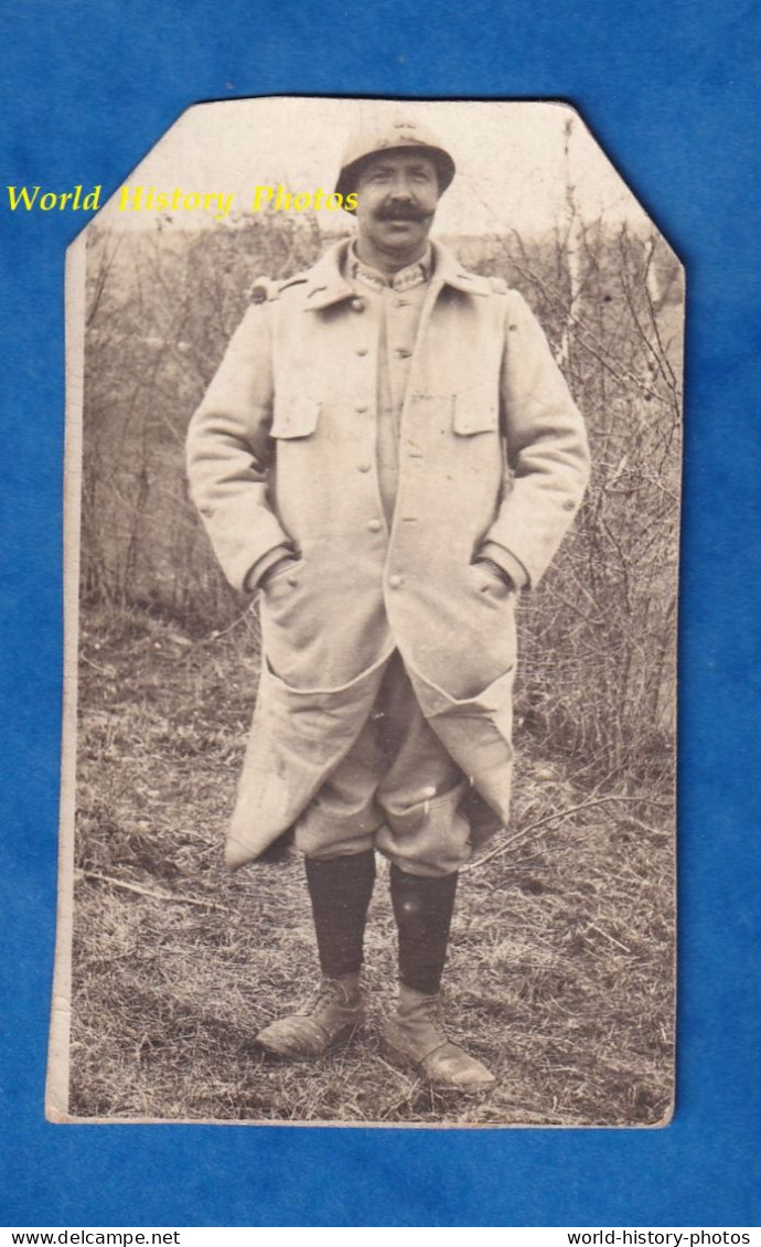 CPA Photo - Portrait Du Poilu Louis MAILHAC - 122e Régiment ( Voir Zoom ) - Casque Uniforme Capote WW2 1914 1918 - Guerre 1914-18