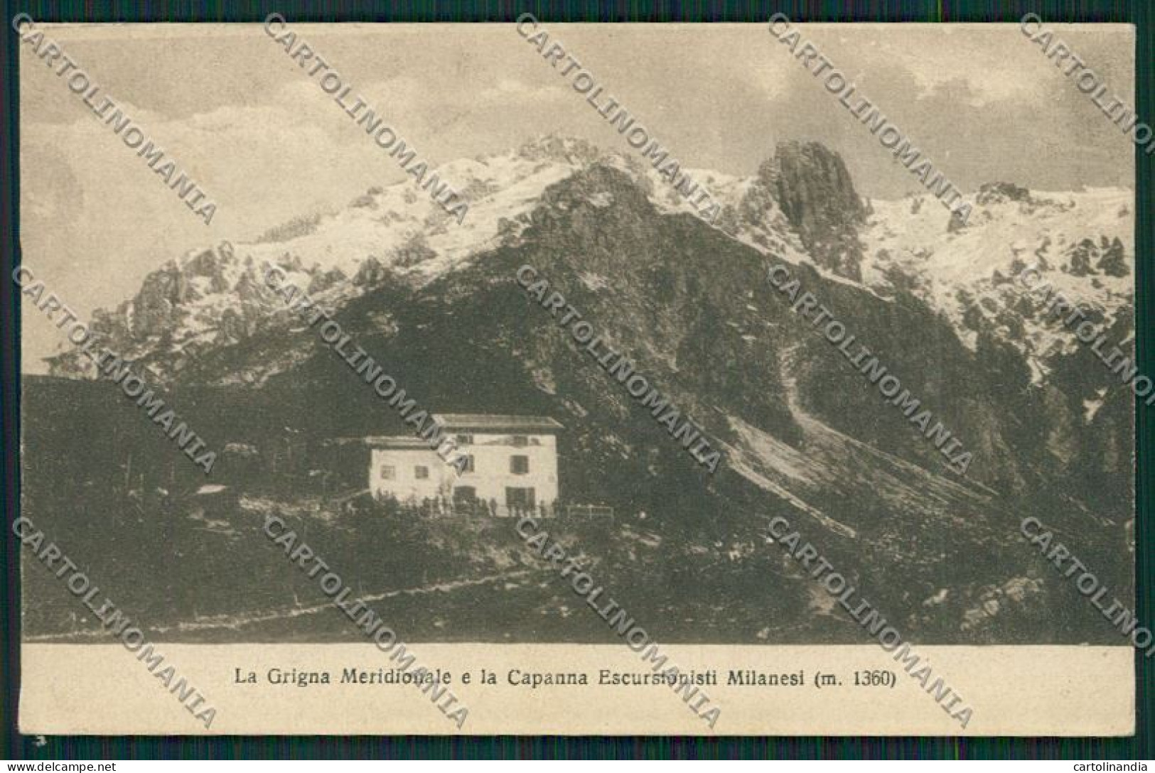 Lecco Rifugio Grigna Meridionale Cartolina QQ7302 - Lecco