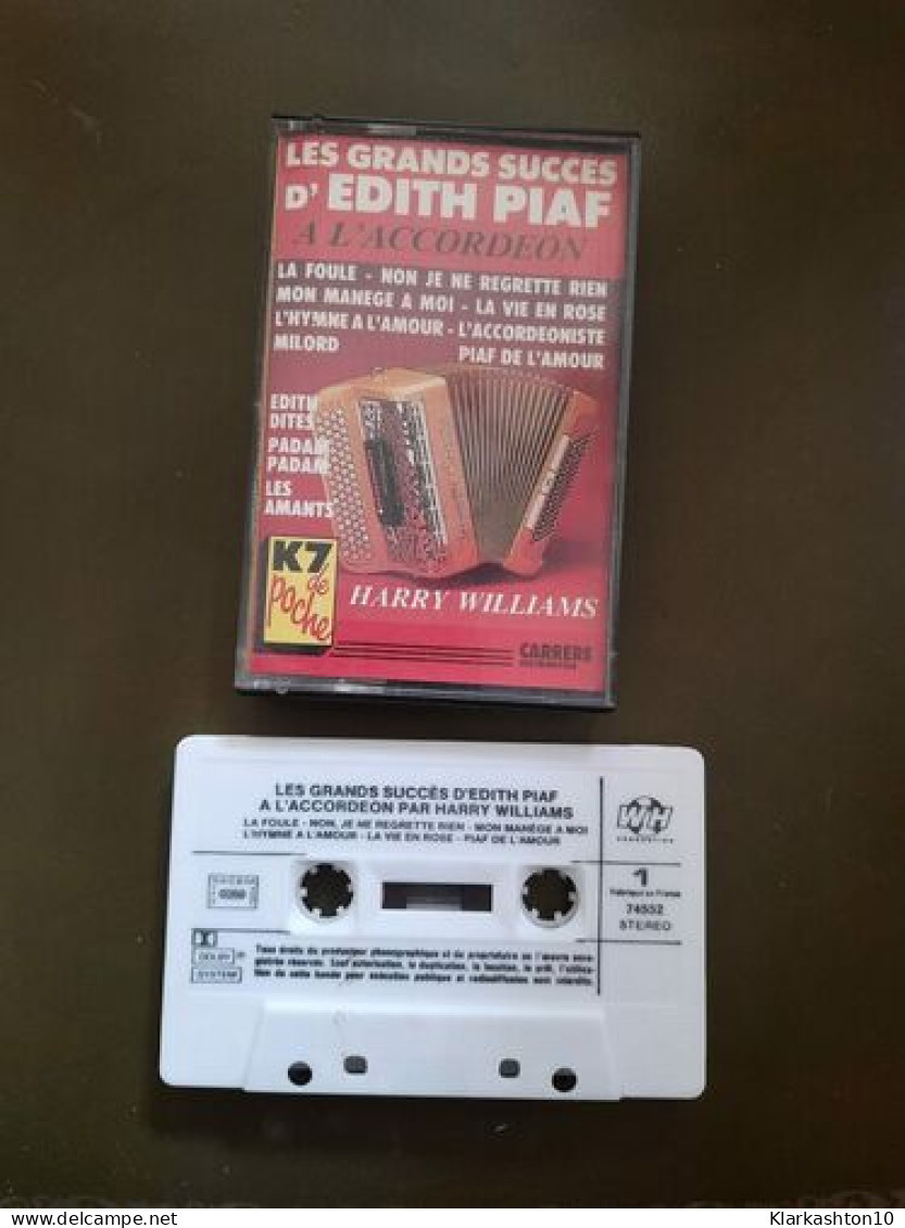 K7 Audio : Les Grands Succes D'Edith Piaf A L'Accordeon - Cassette