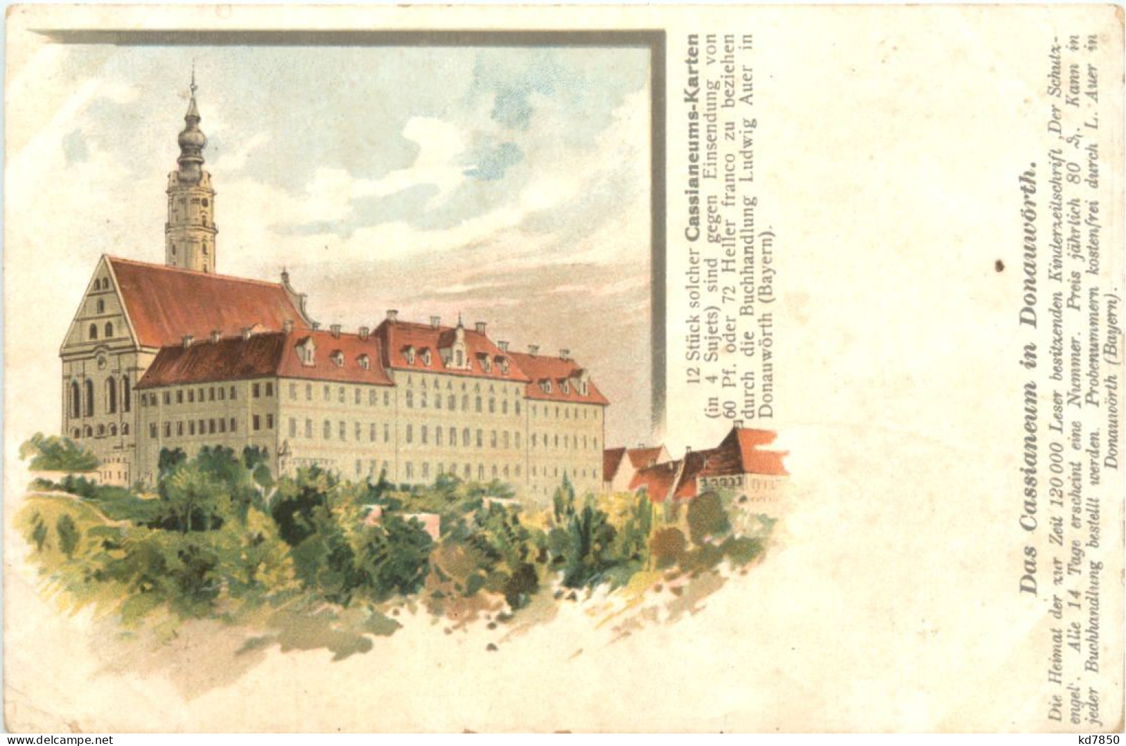 Das Cassianeum In Donauwörth - Litho - Donauwörth