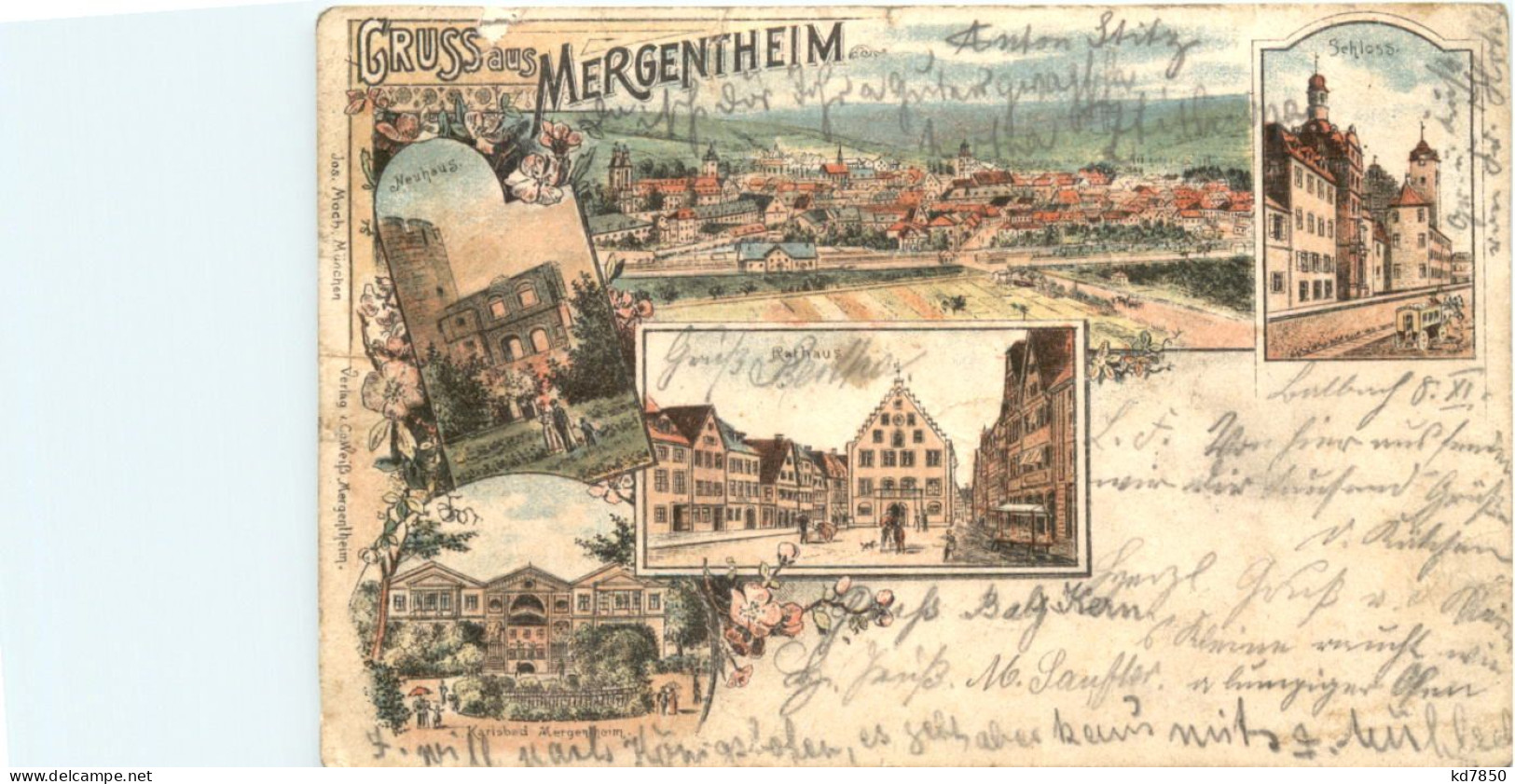 Gruss Aus Mergentheim - Litho - Bad Mergentheim