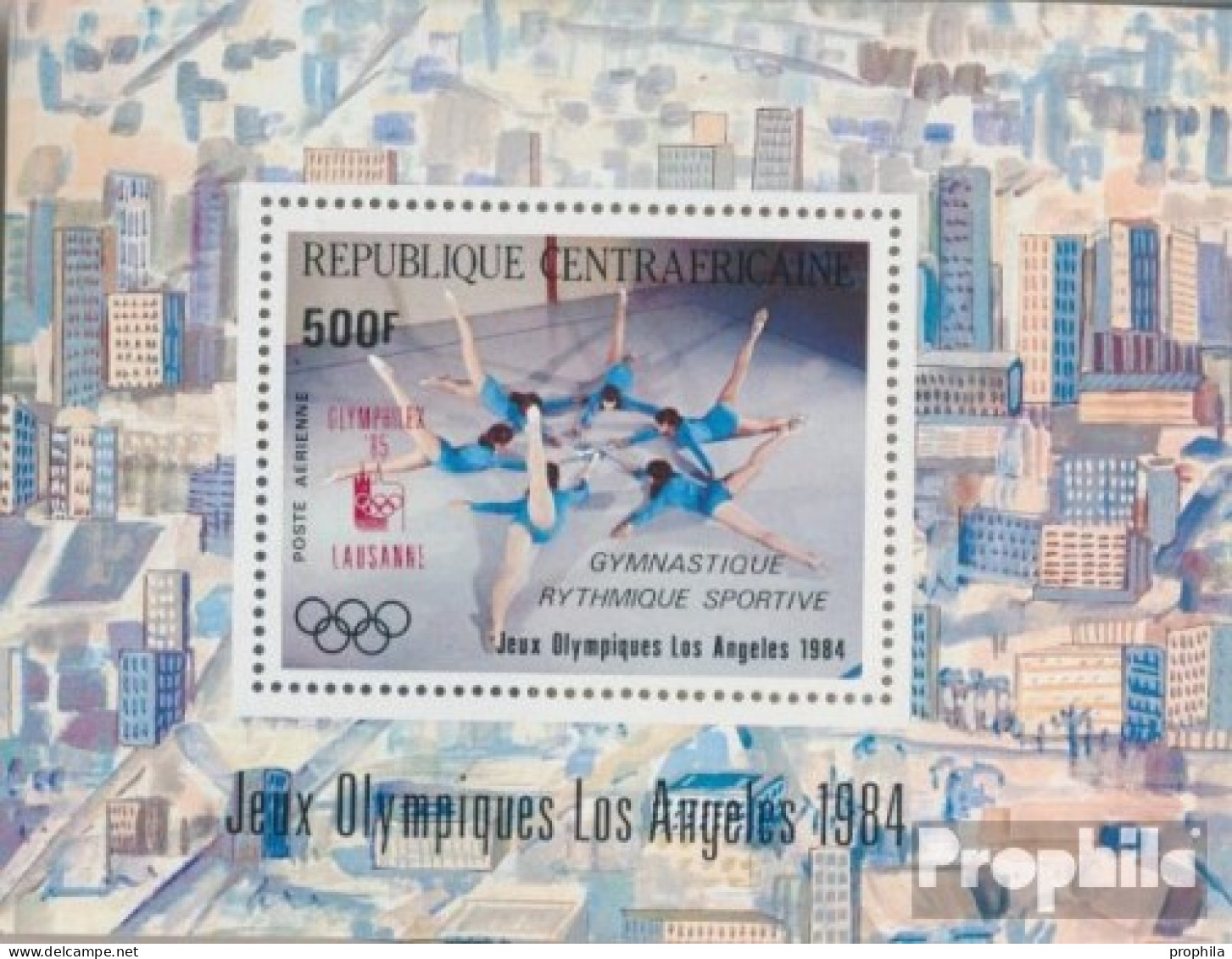 Zentralafrikanische Republik Block318 (kompl.Ausg.) Postfrisch 1985 Sportgymnastik - Unused Stamps