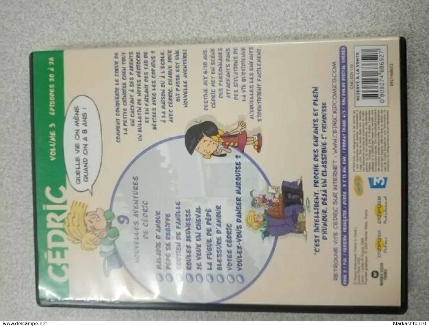 DVD Série Cédric - Vol. 3 épisodes 20 à 28 - - Autres & Non Classés