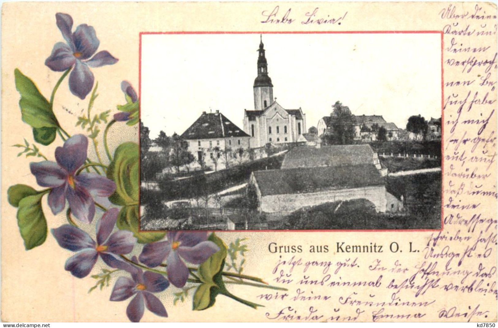 Gruss Aus Kemnitz - Litho - Bernstadt - Görlitz