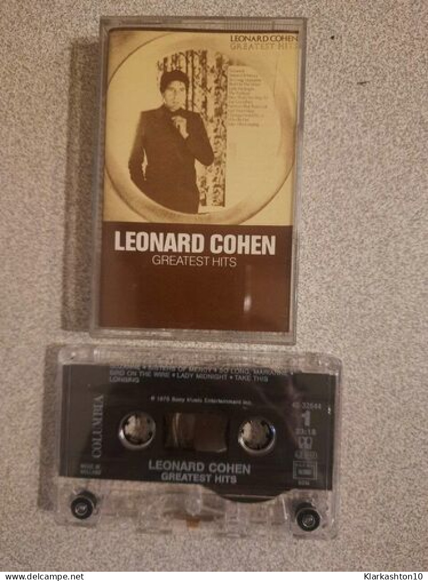 K7 Audio : Leonard Cohen - Greatest Hits - Audio Tapes