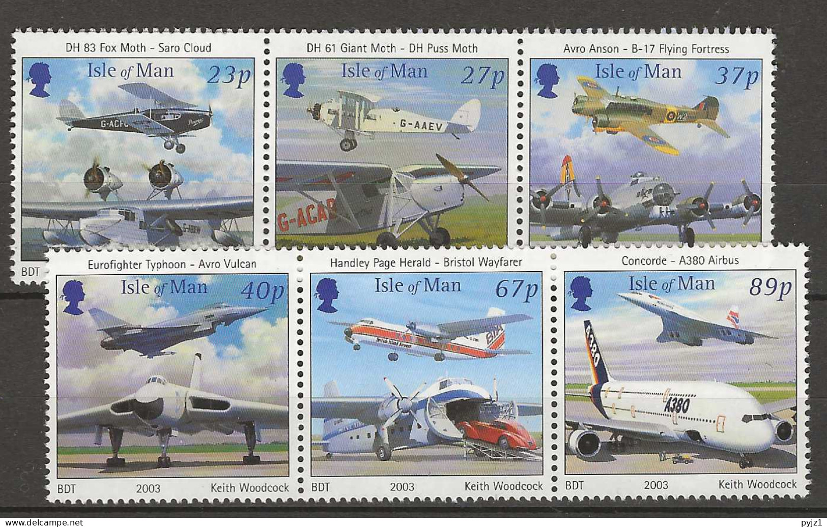 2003 MNH Isle Of Man Mi 1051-56 Postfris** - Man (Ile De)