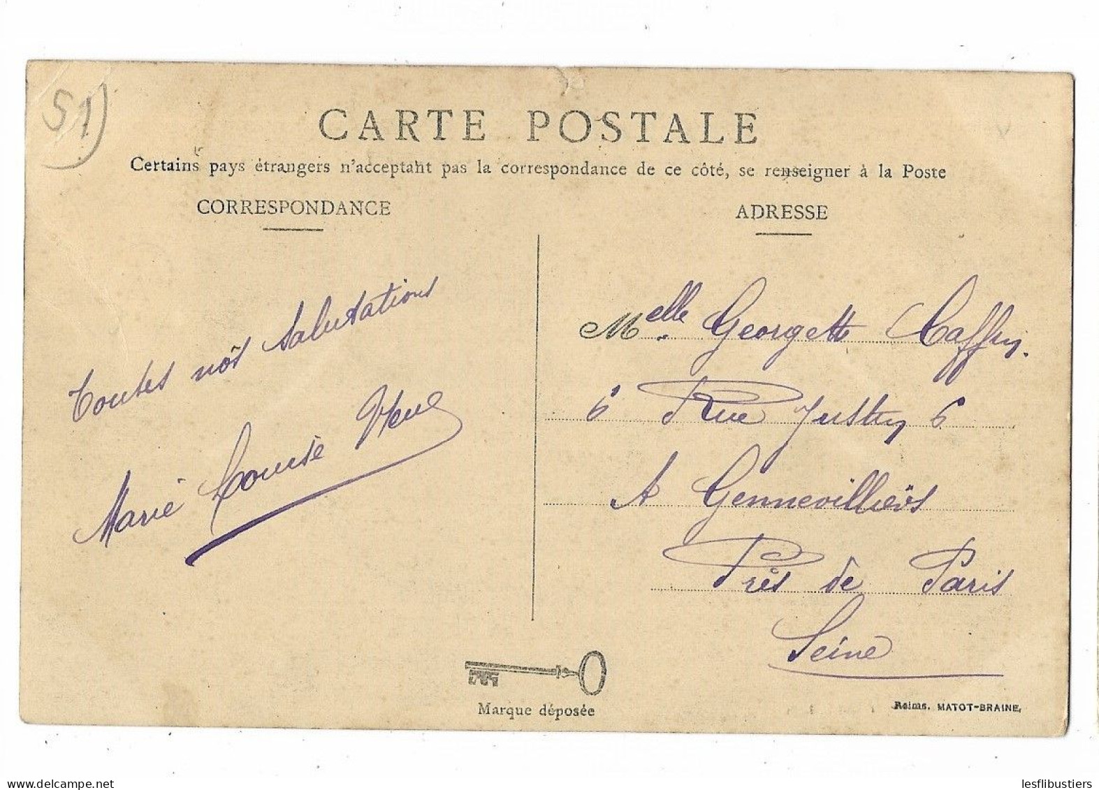 CPA 51 Inondations Dans La MARNE  - 23 Et 25 Janvier 1910 - L' Ecluse Entre CUMIERES Et EPERNAY - Otros & Sin Clasificación