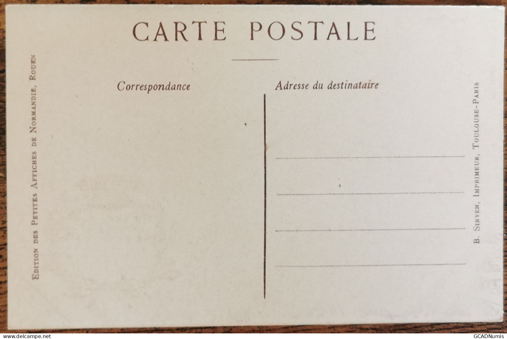 CARTE POSTALE Billet 1 Franc Chambre De Commerce De LORIENT - Morbihan - Lorient