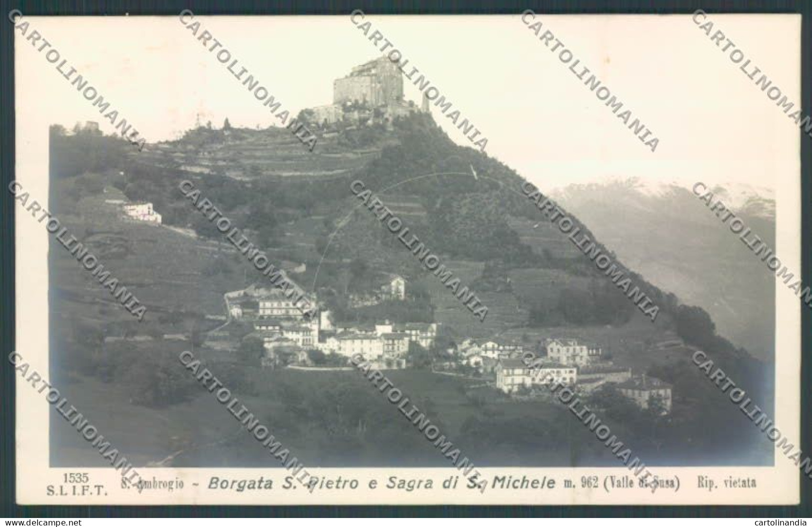 Torino Val Susa Sacra Di San Michele Foto Cartolina ZT1415 - Andere & Zonder Classificatie