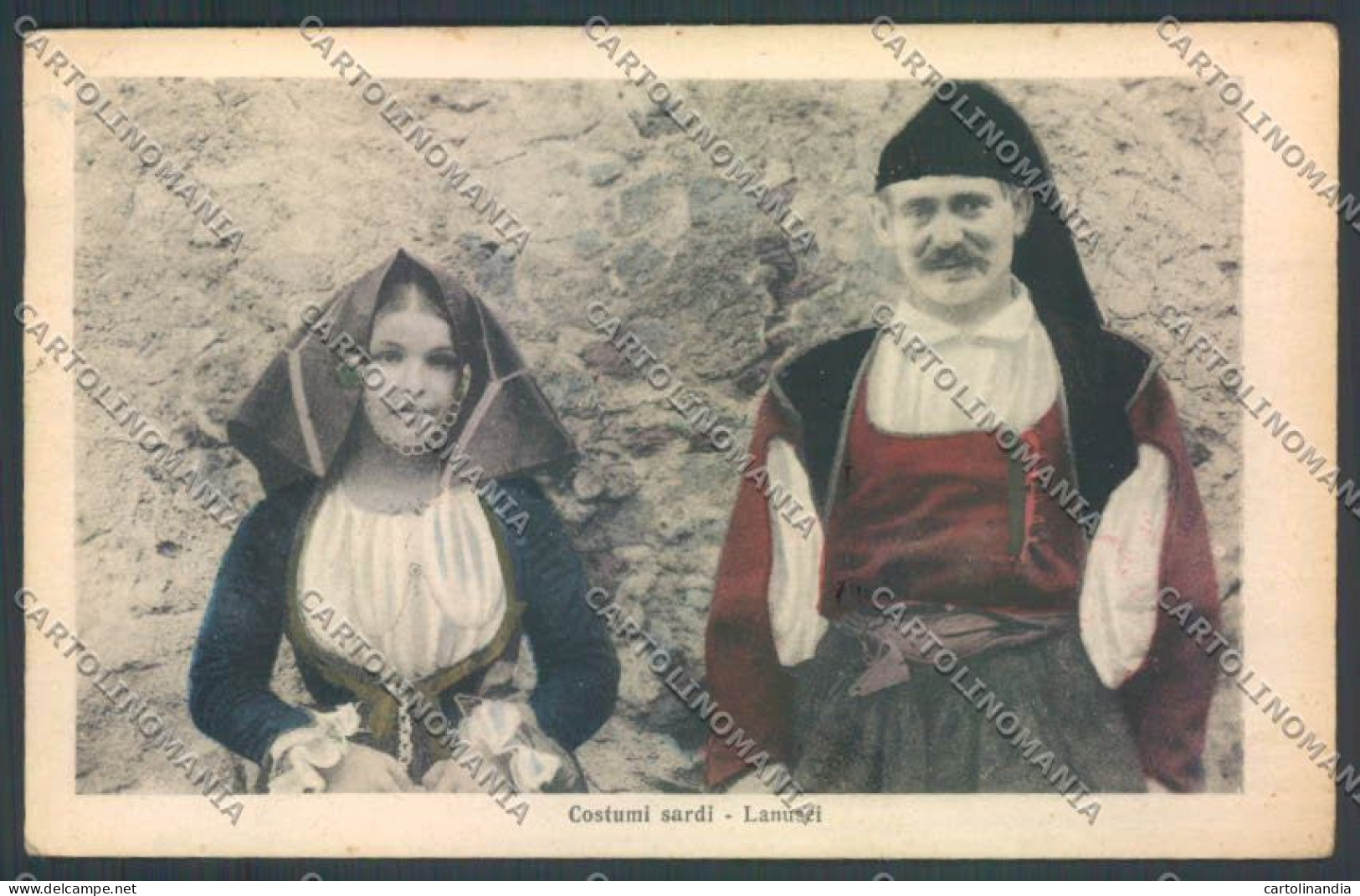 Nuoro Costumi Sardi Lanusei Cartolina ZG0544 - Nuoro