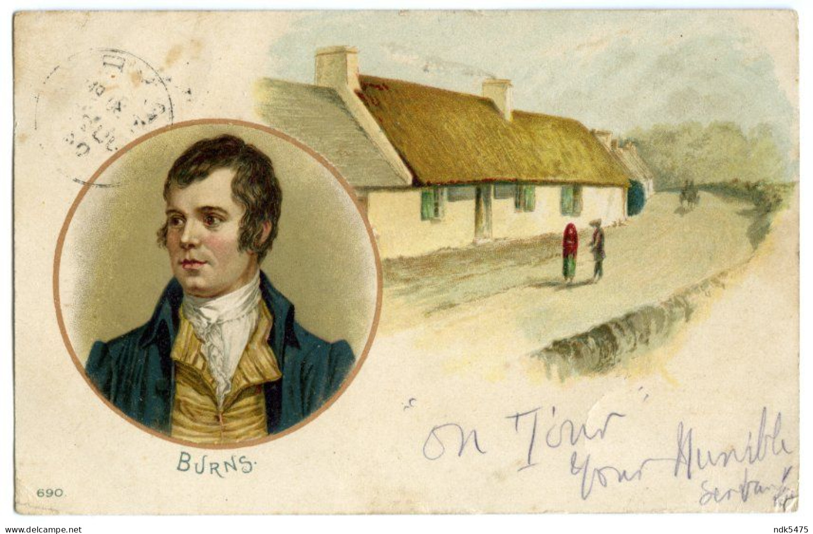 BURNS COTTAGE, ALLOWAY / AYR CDS POSTMARK / RUTHERGLEN, BERRYKNOWE (CRAWFORD) - Ayrshire