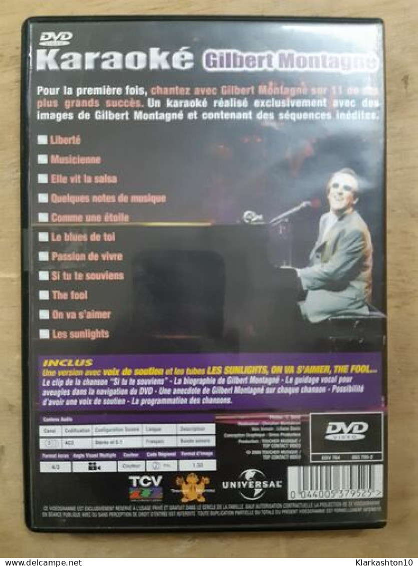 DVD Musique - Karaoké Gilbert Montagné - Autres & Non Classés