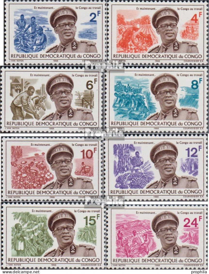 Kongo (Kinshasa) 258-265 (kompl.Ausg.) Postfrisch 1966 Mobutu - Ongebruikt