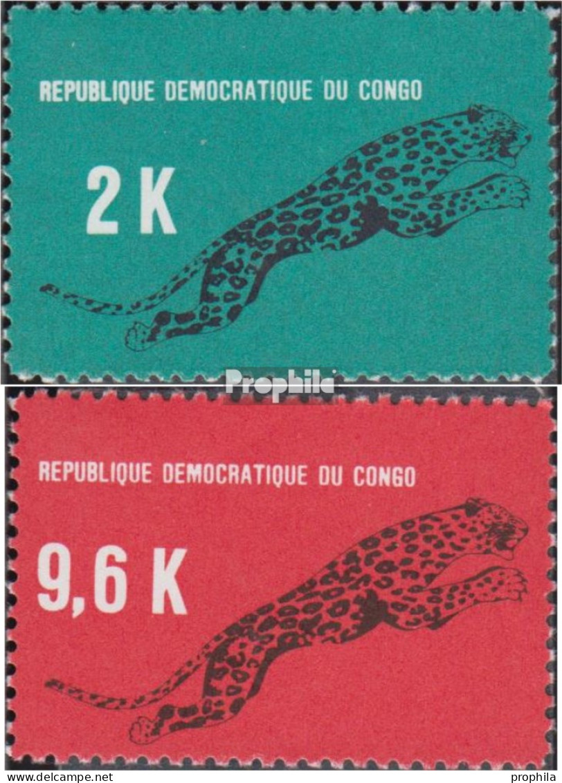 Kongo (Kinshasa) 314-315 (kompl.Ausg.) Postfrisch 1968 Leopard - Ungebraucht