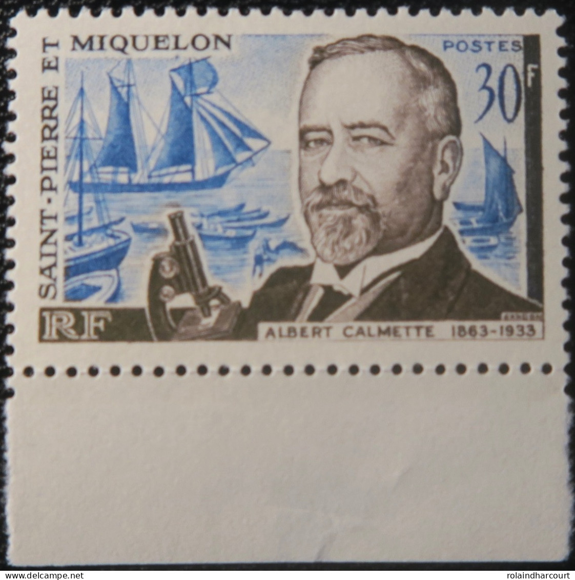 R2253/687 - S.P.M. - 1963 - Albert Calmette - N°368 NEUF* BdF - Unused Stamps