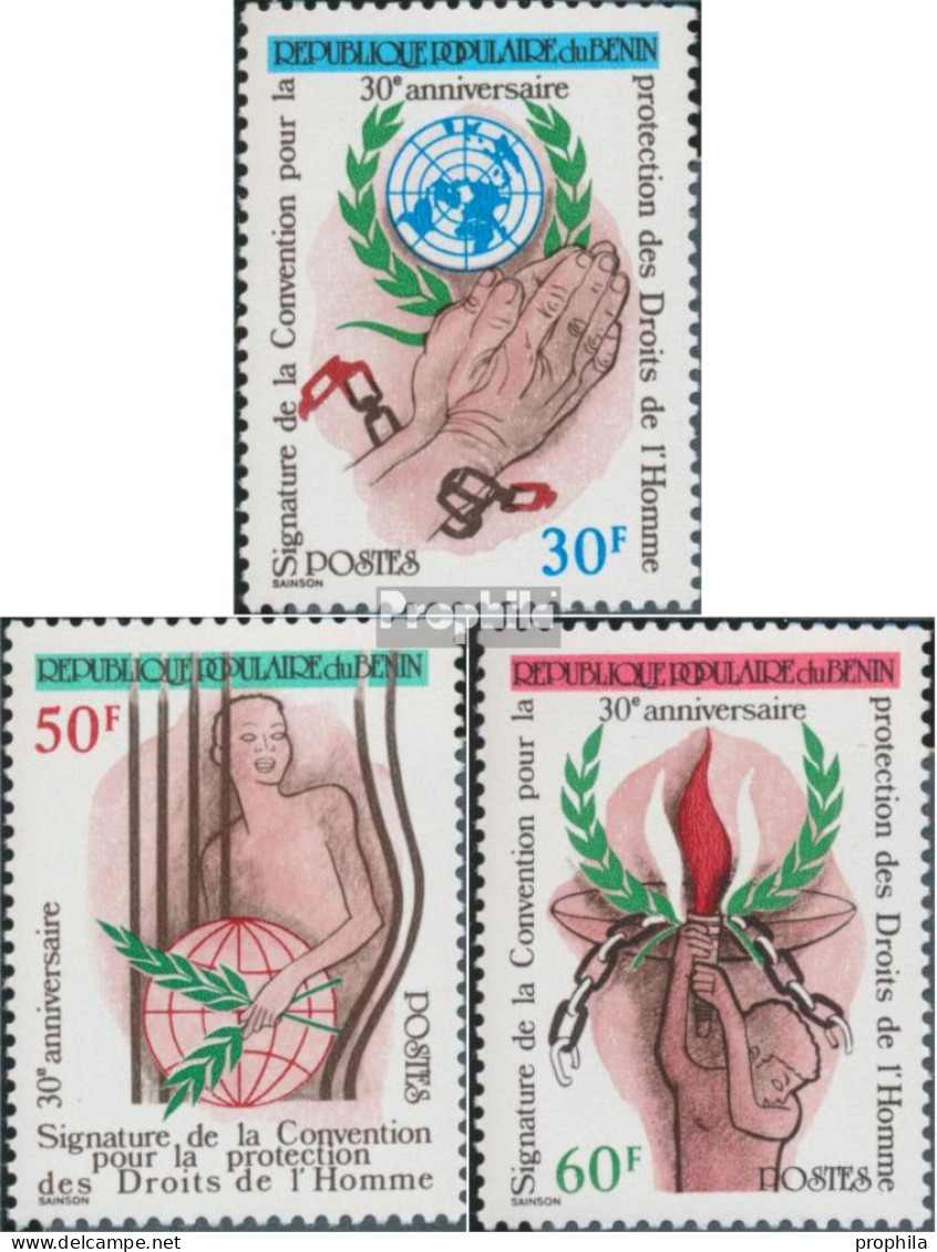 Benin 248-250 (kompl.Ausg.) Postfrisch 1980 Menschenrechte - Benin – Dahomey (1960-...)