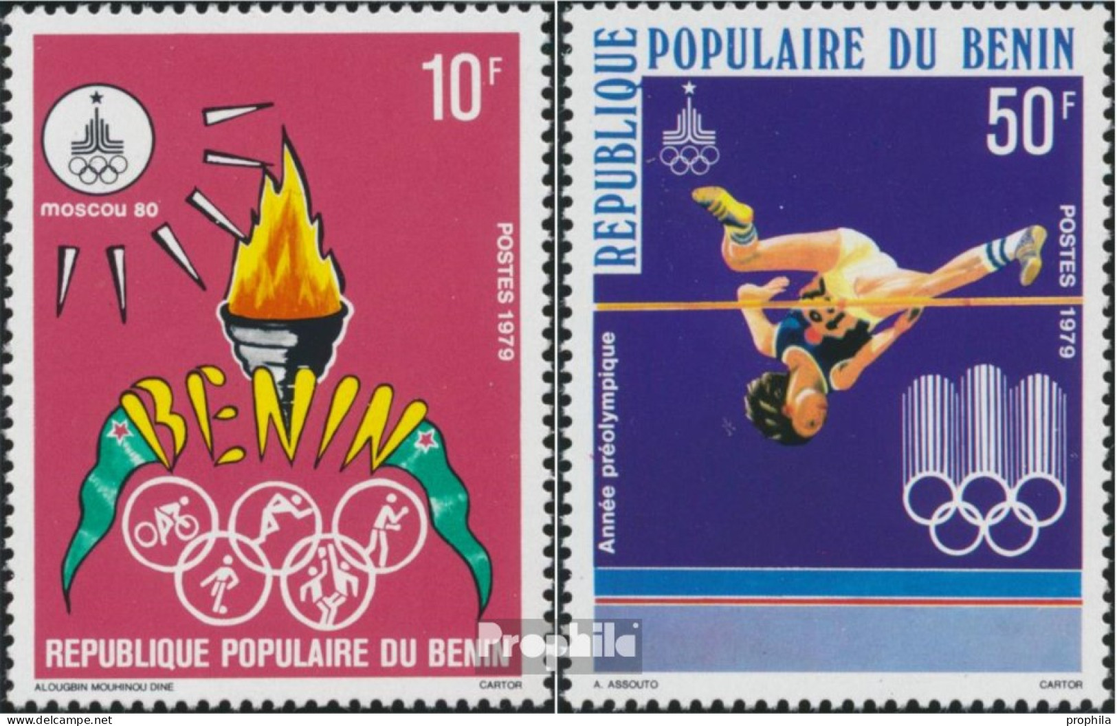 Benin 189-190 (kompl.Ausg.) Postfrisch 1979 Olympia - Bénin – Dahomey (1960-...)