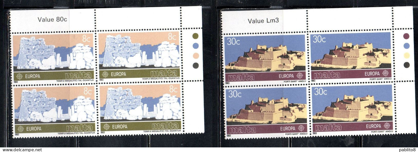 MALTA 1983 EUROPA CEPT UNITA COMPLETE SET SERIE COMPLETA MNH - Malte