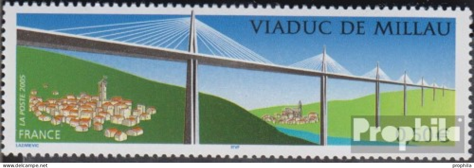 Frankreich 3883 (kompl.Ausg.) Postfrisch 2004 Viadukt Von Millau - Neufs