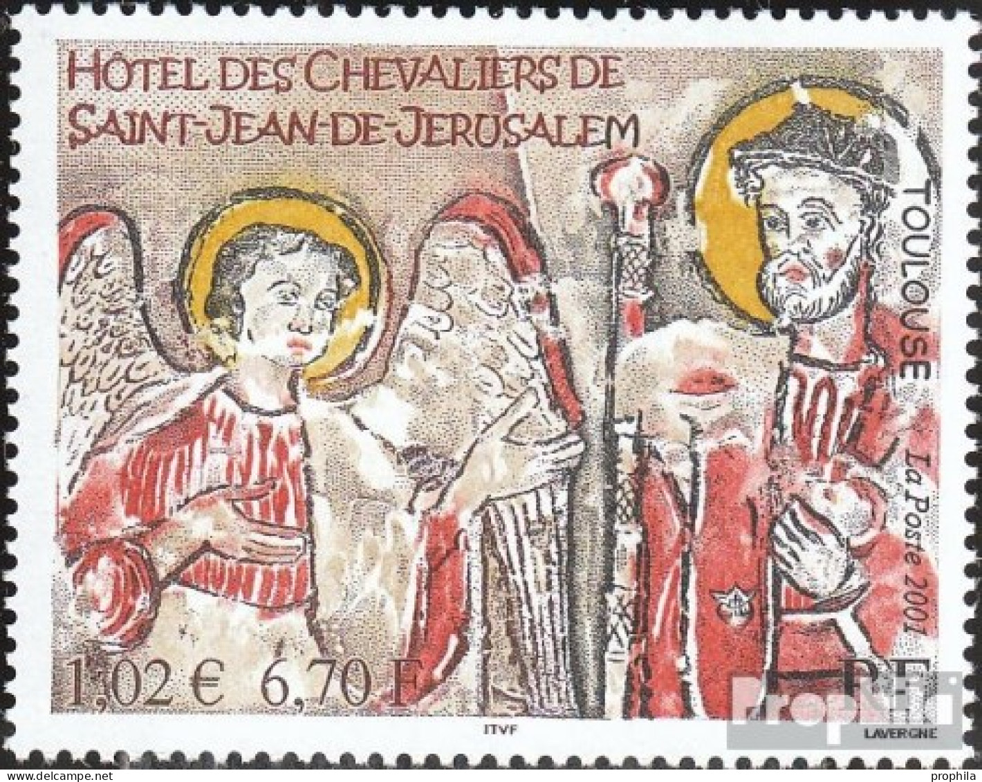 Frankreich 3525 (kompl.Ausg.) Postfrisch 2001 Religiöse Kunst - Unused Stamps