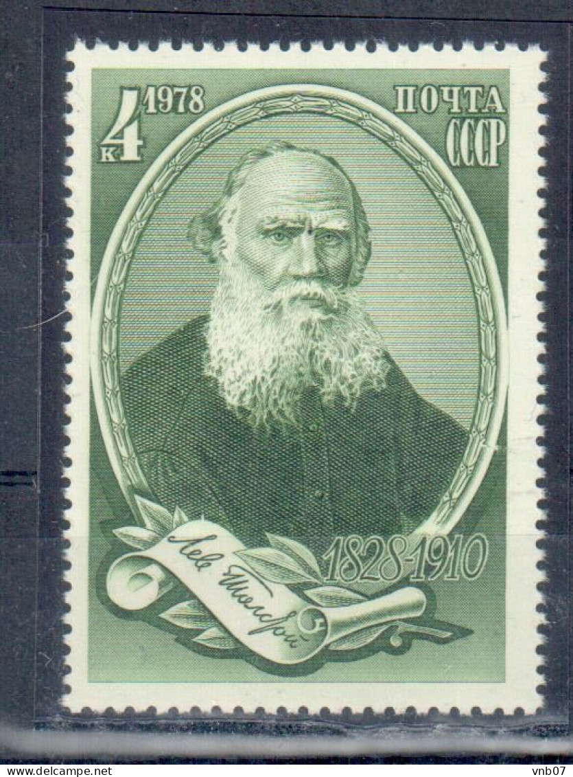 Russia USSR 1978 Sc#4694, Mi#4767.  Tolstoi.  MNH. - Nuovi