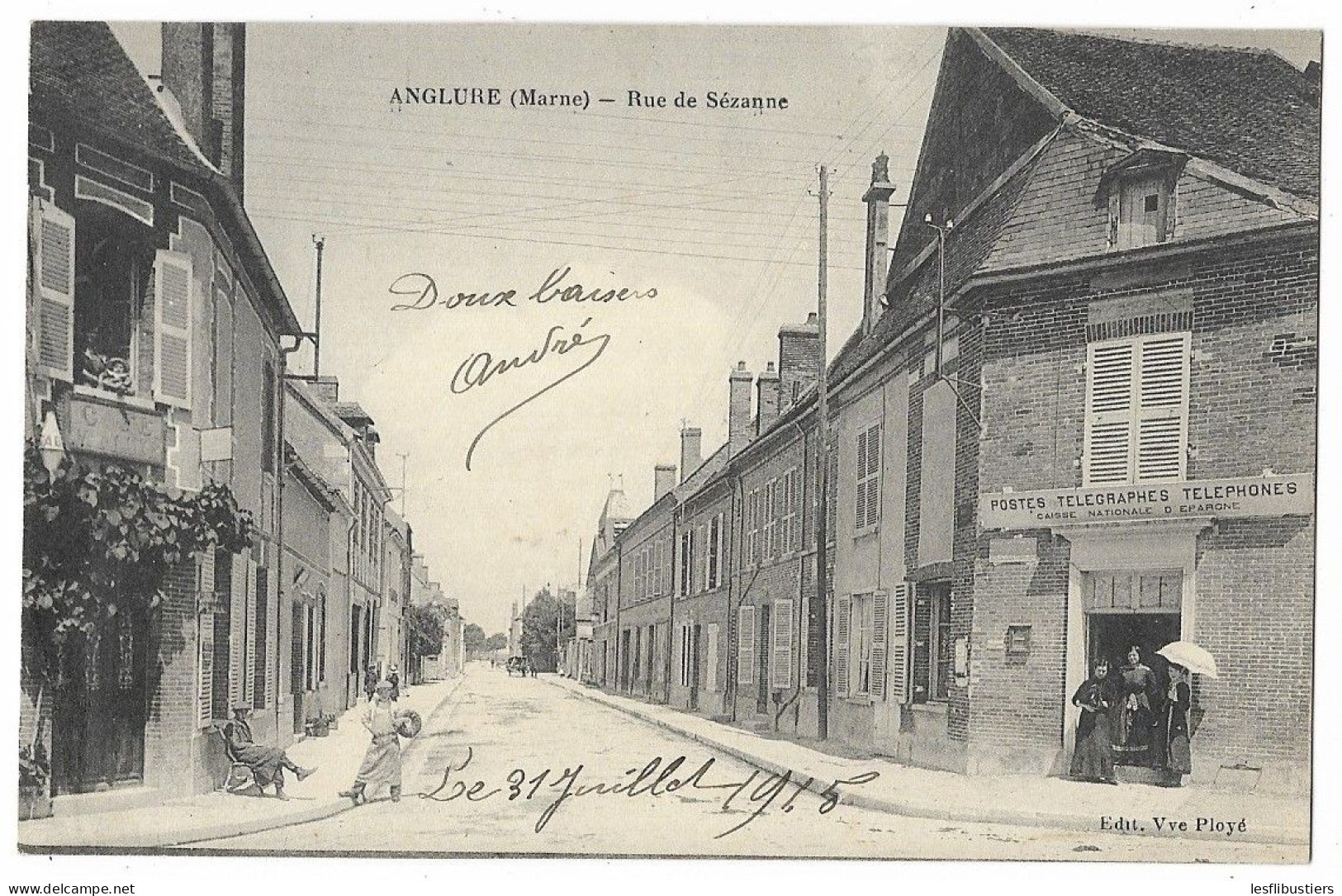 CPA 51 ANGLURE Rue De Sézanne - Anglure