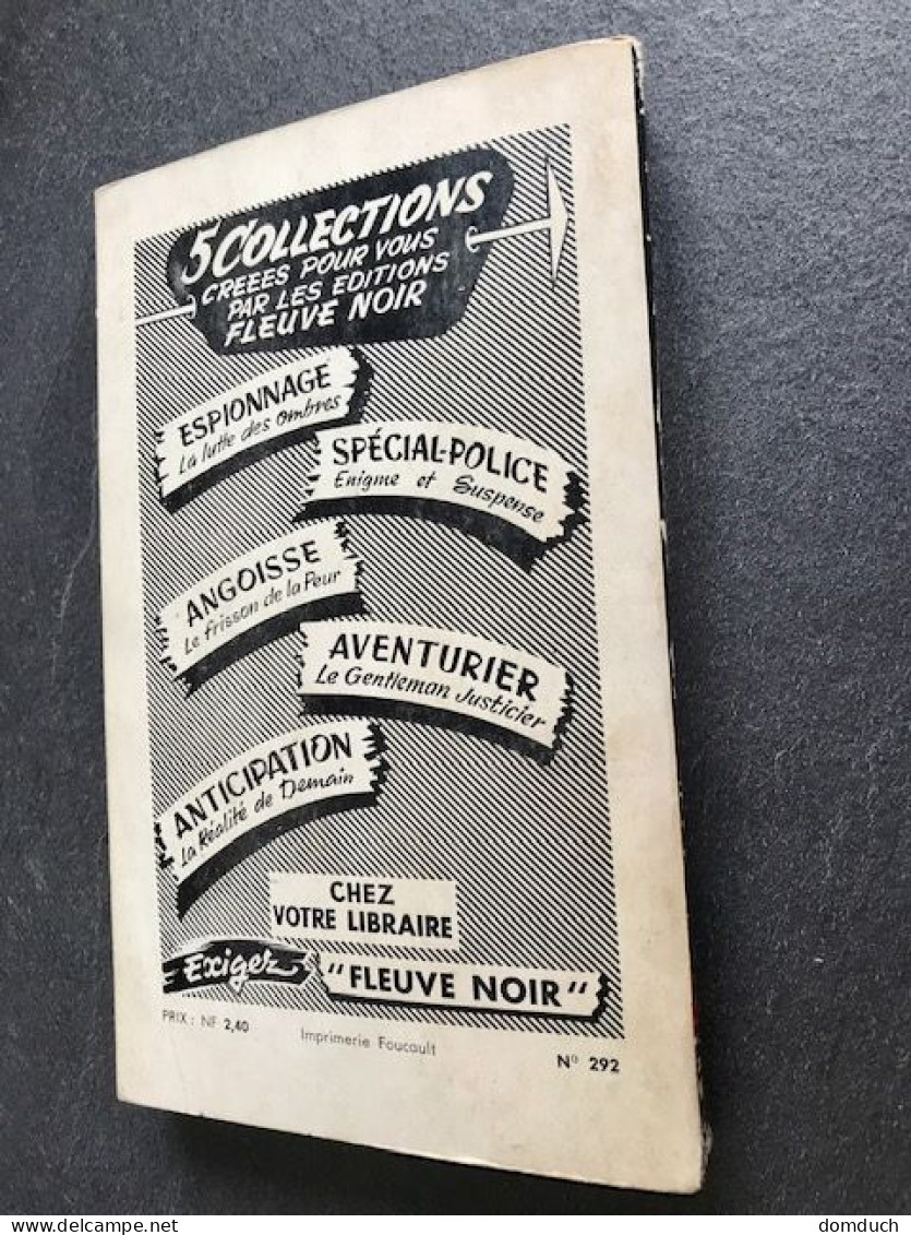 FLEUVE NOIR SPÉCIAL POLICE N° 292    LA DAMNEE DU CIEL    Susan Vialad    E.O. 1962 - Fleuve Noir