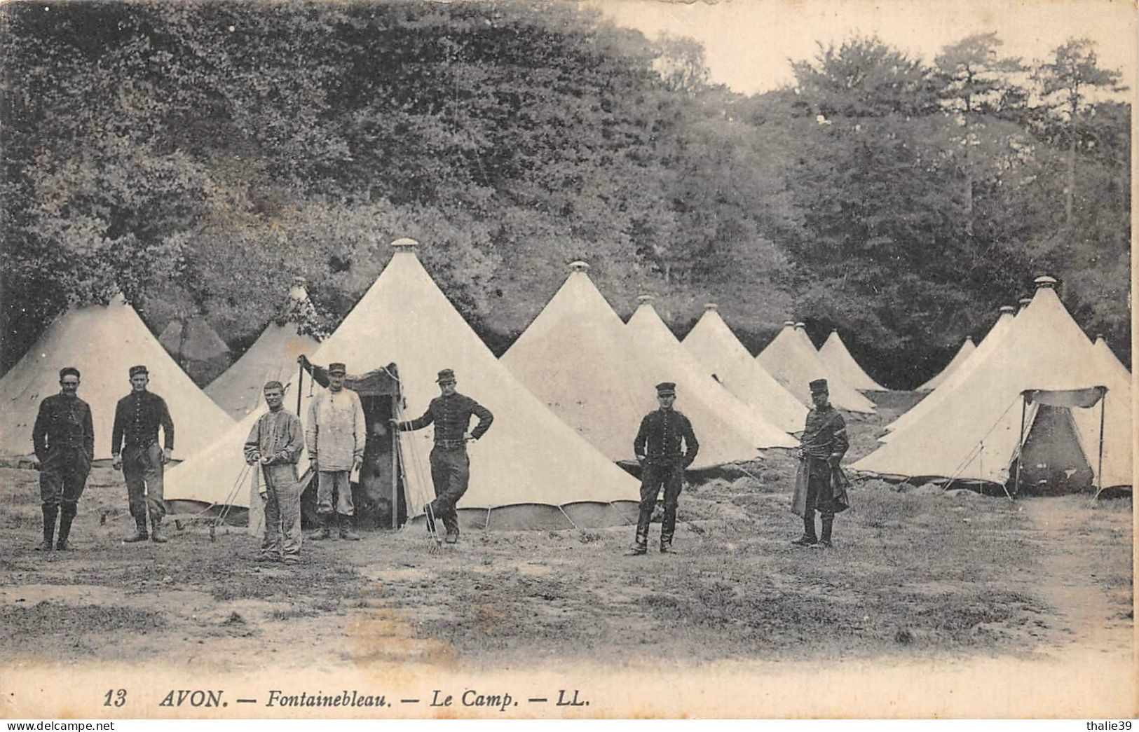 Avon Militaires Camp Canton Fontainebleau 13 LL - Avon