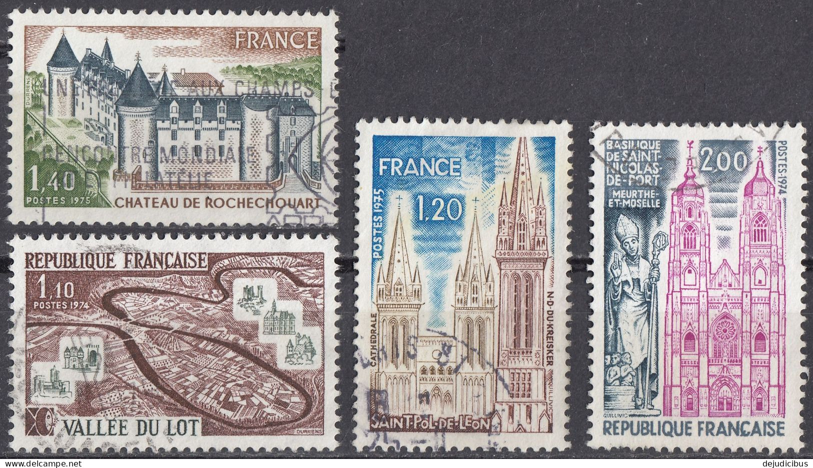 FRANCE - 1974/1975 - Lotto Di 4 Valori Usati: Yvert 1807/1810. - Used Stamps