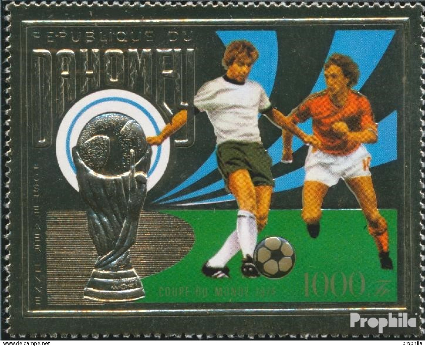 Dahomey 586A (kompl.Ausg.) Postfrisch 1974 Fußball - Benin – Dahomey (1960-...)