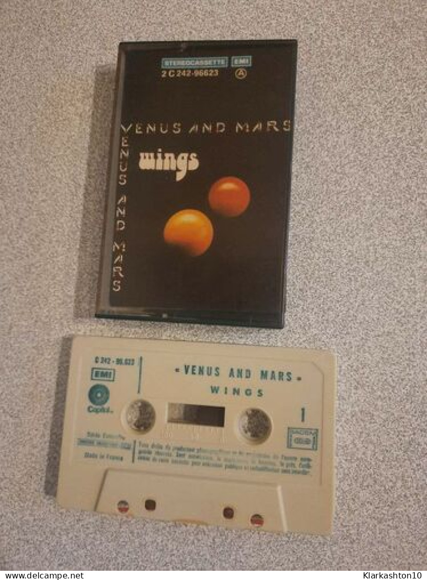 K7 Audio : Wings - Venus And Mars - Audiocassette