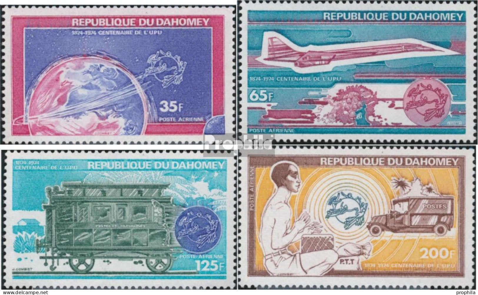 Dahomey 576-579 (kompl.Ausg.) Postfrisch 1974 UPU - Benin – Dahomey (1960-...)