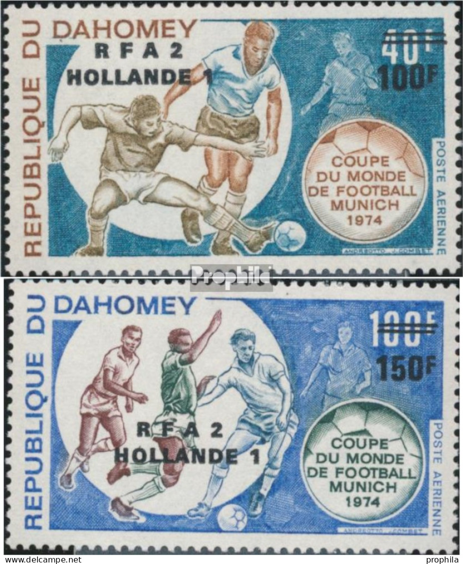 Dahomey 574-575 (kompl.Ausg.) Postfrisch 1974 Fußball - Benin – Dahomey (1960-...)