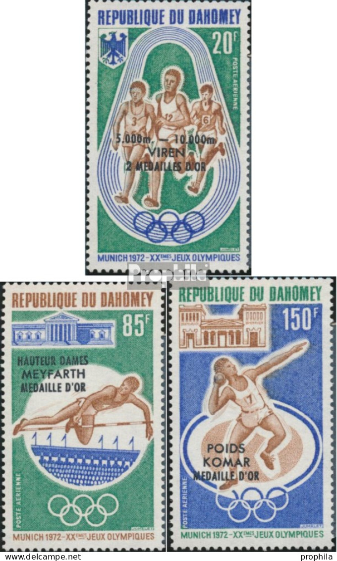 Dahomey 499-501 (kompl.Ausg.) Postfrisch 1972 Medaillengewinner - Bénin – Dahomey (1960-...)
