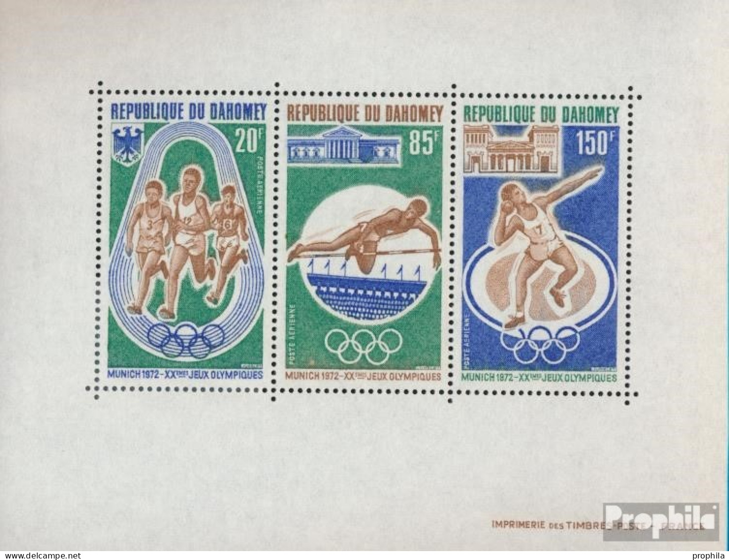 Dahomey Block19 (kompl.Ausg.) Postfrisch 1972 Olympia - Bénin – Dahomey (1960-...)