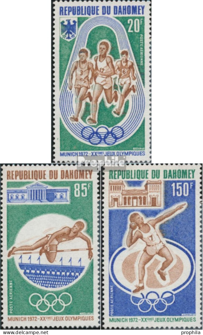 Dahomey 484-486 (kompl.Ausg.) Postfrisch 1972 Olympia - Bénin – Dahomey (1960-...)