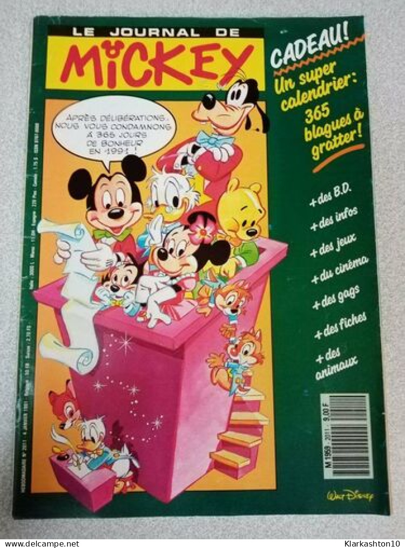 Le Journal De Mickey Nº 2011 / Janvier 1991 - Non Classés