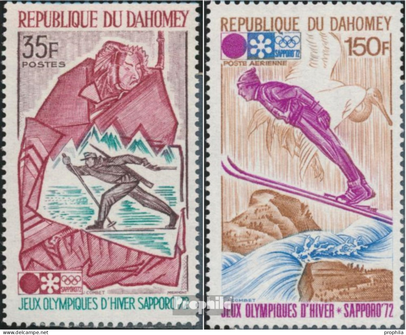 Dahomey 470-471 (kompl.Ausg.) Postfrisch 1972 Olympia - Bénin – Dahomey (1960-...)