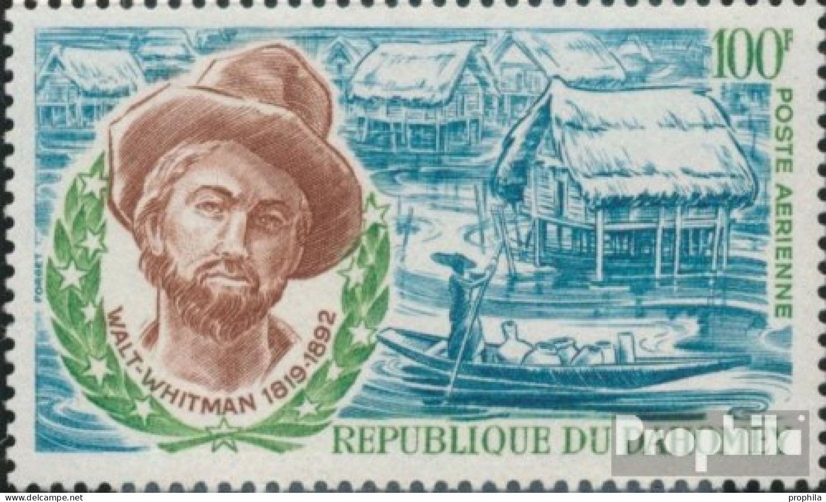 Dahomey 413 (kompl.Ausg.) Postfrisch 1970 Walt Whitman - Benin - Dahomey (1960-...)