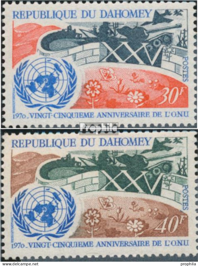 Dahomey 411-412 (kompl.Ausg.) Postfrisch 1970 UNO - Benin – Dahomey (1960-...)